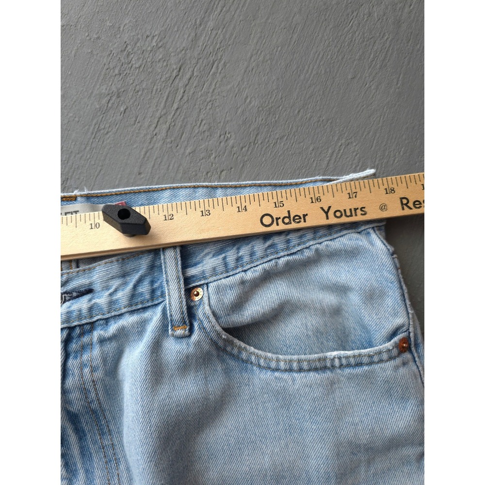 Vintage 2000s Levi's Light Blue Jeans 35x32 Straight Fit 505 - Picture 9 of 14